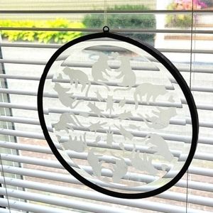 Cats Suncatcher by Rio Glass